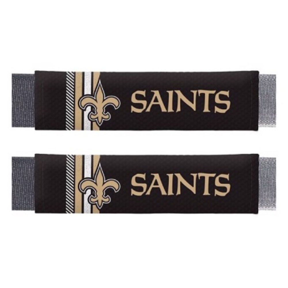 🏈🆕 NEW ORLEANS SAINTS RALLY SEATBELT PADS - 2 PACK - UNISEX